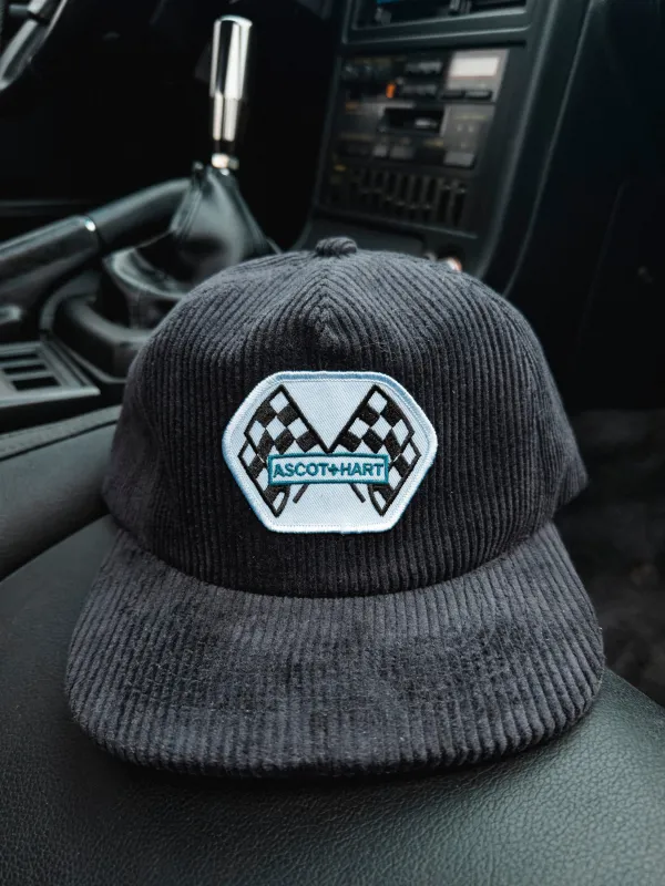 A + H Raceway Cord Hat made by Ascot + Hart