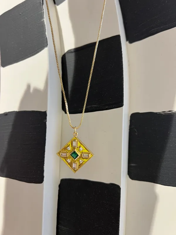 Emerald Diamond Chain sold by Ascot + Hart