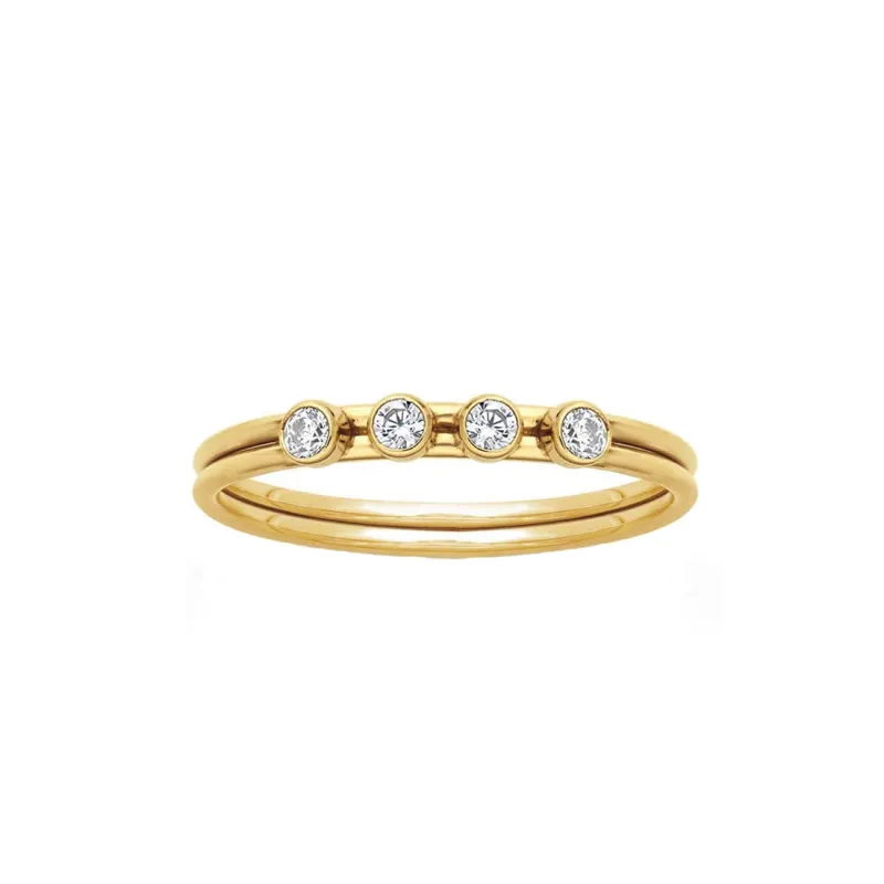 Adeline Stacking Ring sold by Ascot + Hart