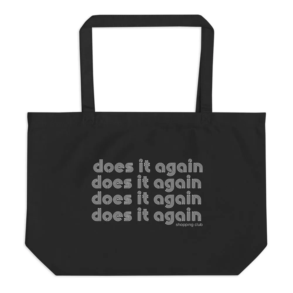 Does it again Large organic tote bag - Black sold by Ascot + Hart