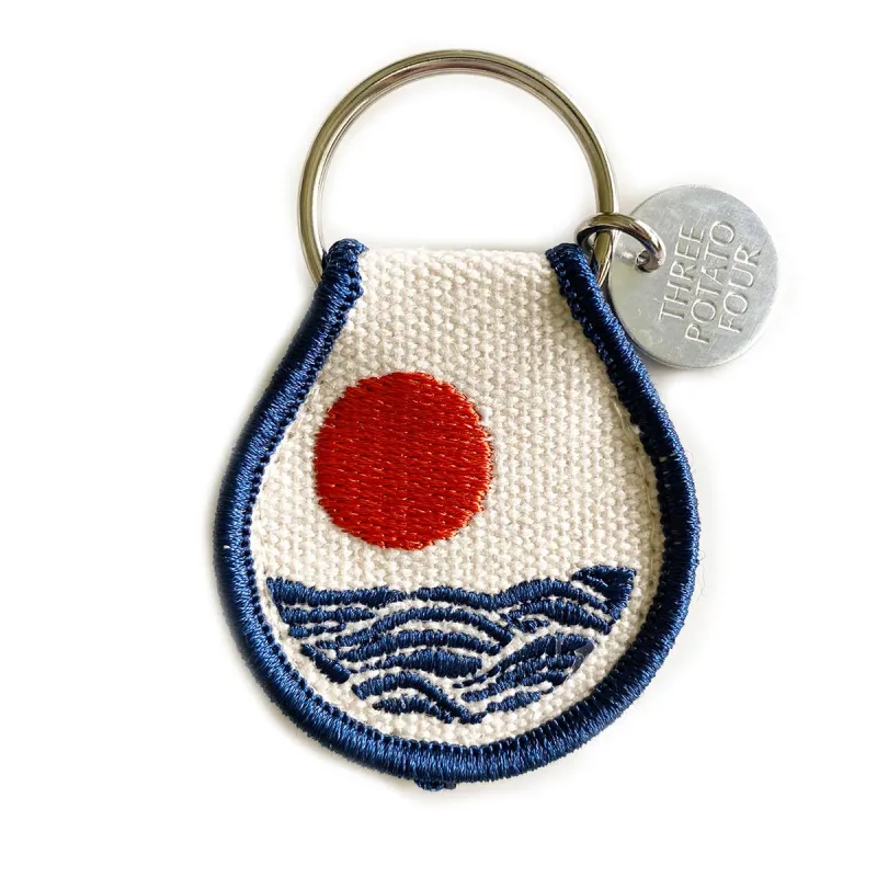 Sun & Waves Patch Keychain sold by Ascot + Hart