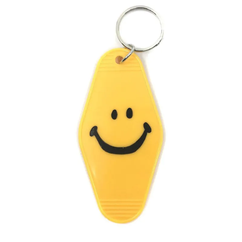 Three Potato Four - Key Tag - Happy Face Yellow made by Ascot + Hart