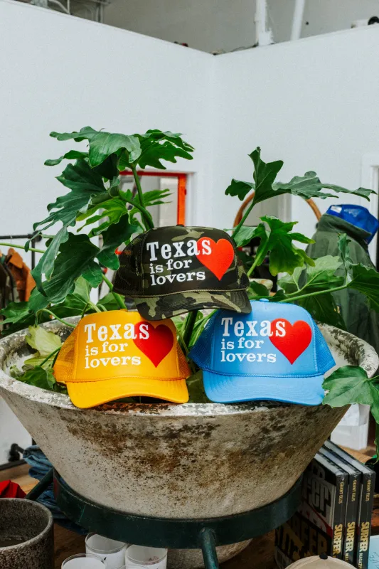 Texas is for Lovers Trucker Hat sold by Ascot + Hart