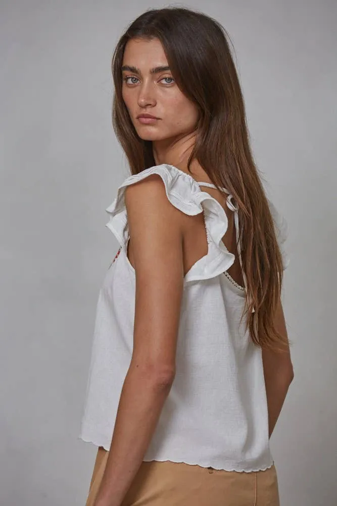 Marin Floral Embroidered Lace Top sold by Ascot + Hart product image thumbnail 3