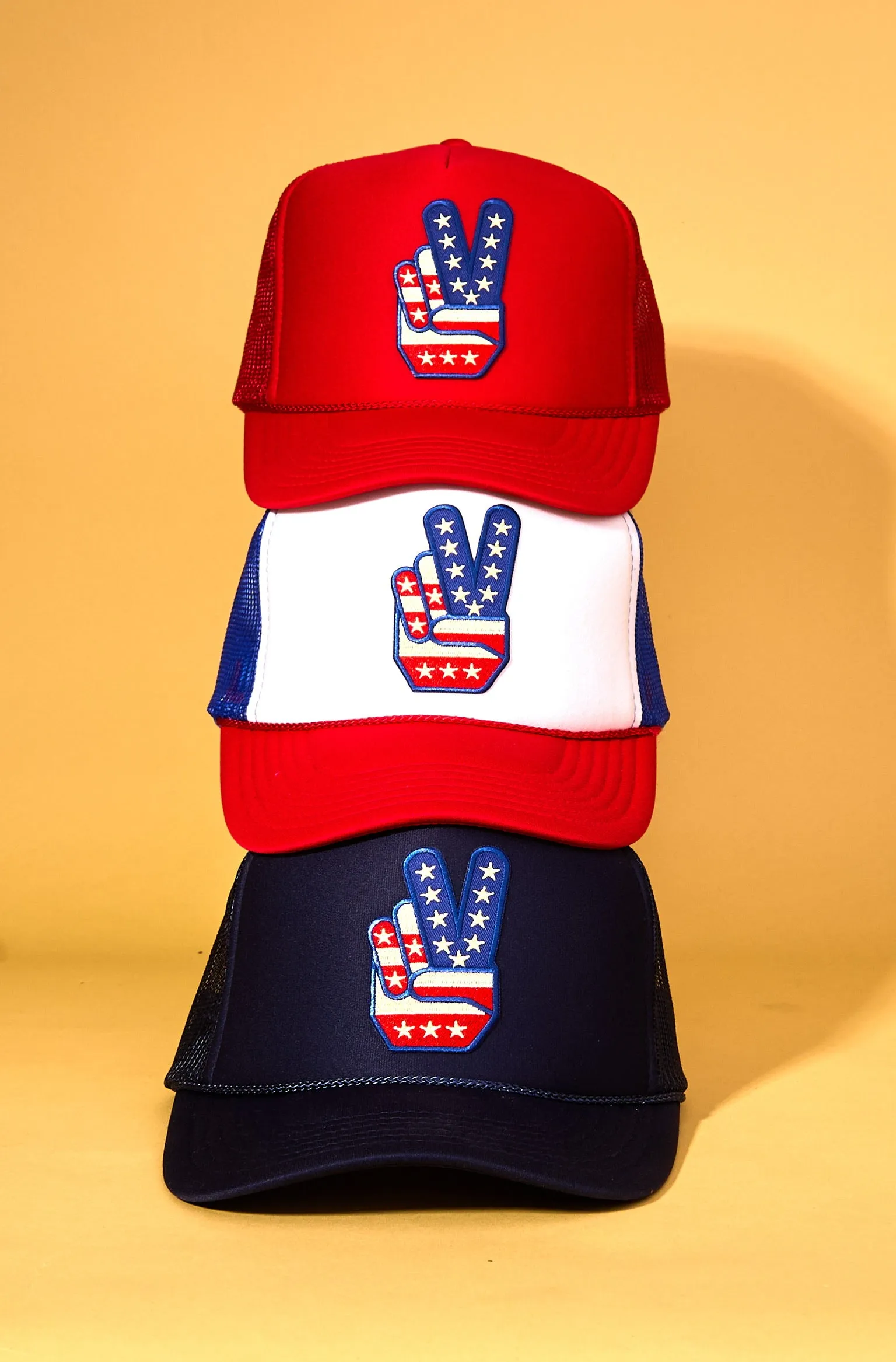 The Peace Patch Trucker sold by Ascot + Hart