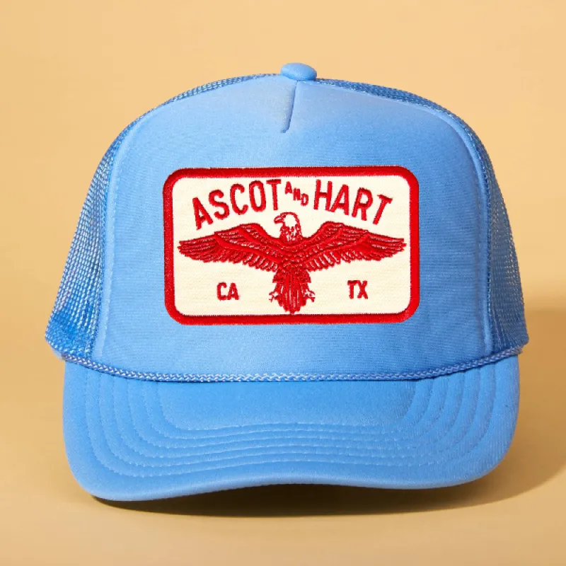 Custom Patch Trucker sold by Ascot + Hart