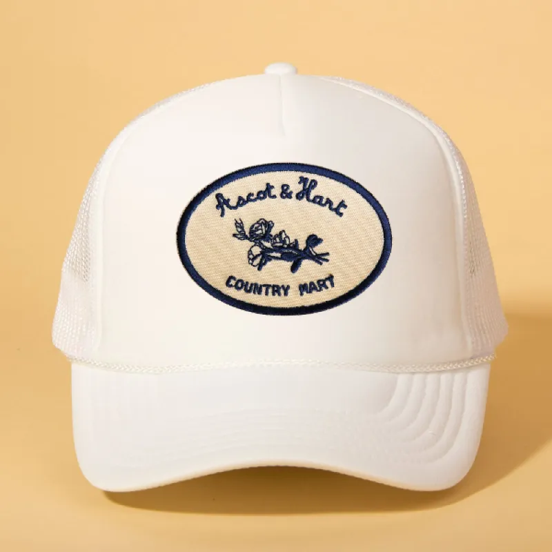 Custom Patch Trucker sold by Ascot + Hart