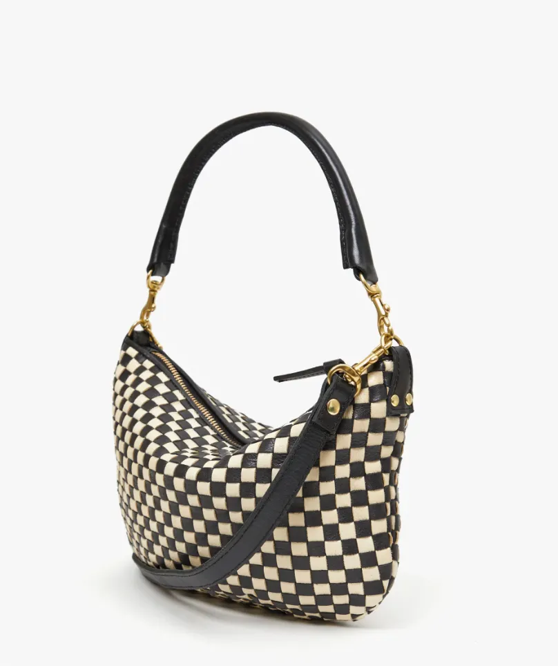 Clare V. Petit Moyen Woven Checkered Bag sold by Ascot + Hart product image thumbnail 2