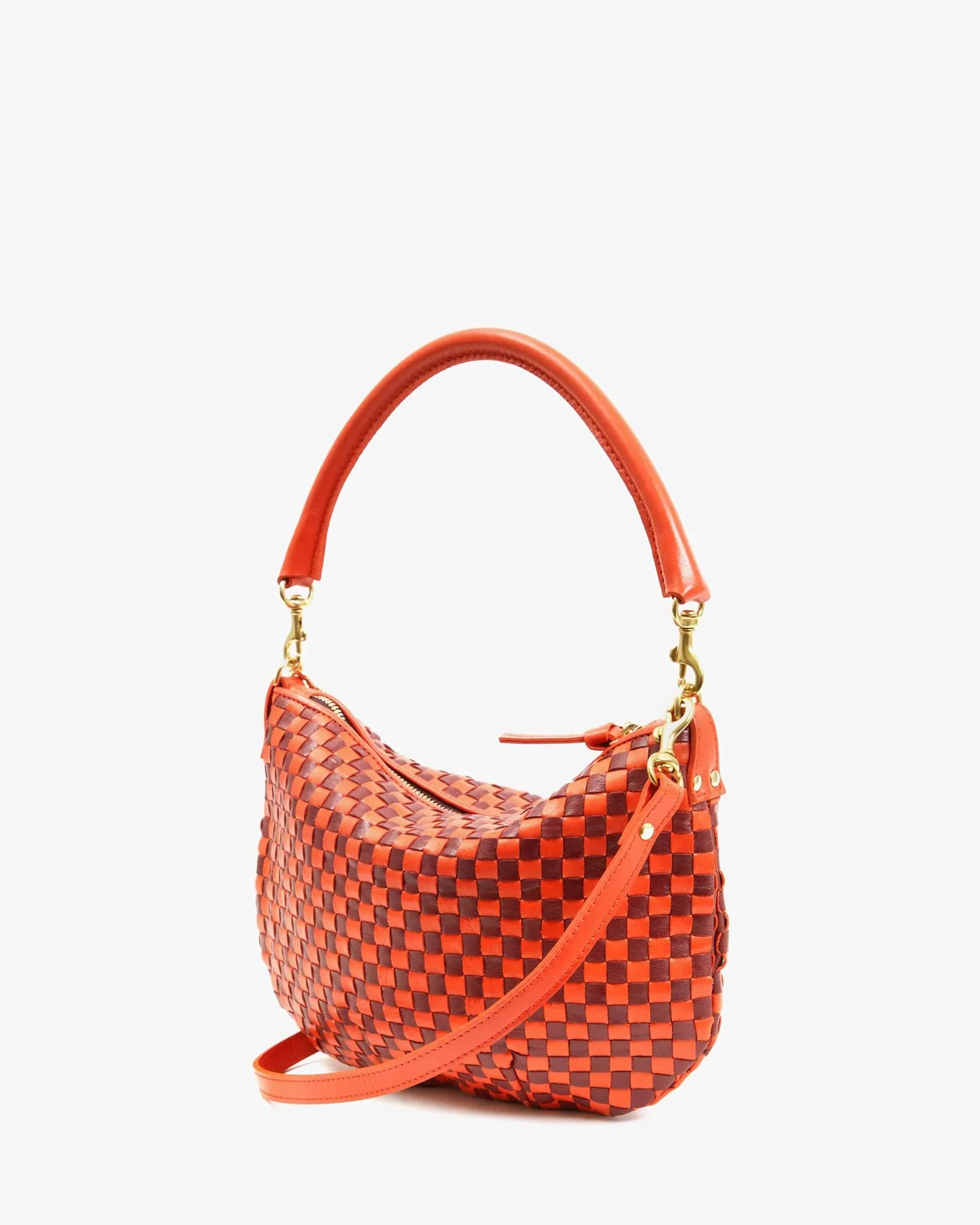 Clare V. Petit Moyen Woven Checkered Bag sold by Ascot + Hart product image thumbnail 4