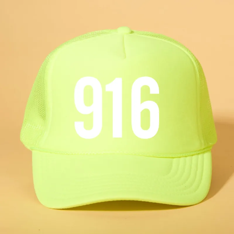 Custom Area Code Trucker sold by Ascot + Hart