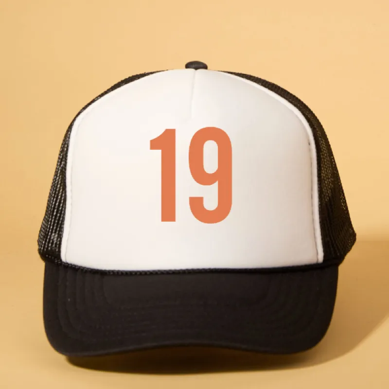 Custom Player Number Trucker sold by Ascot + Hart