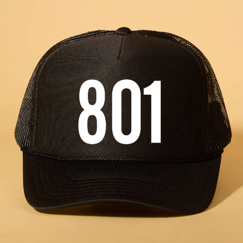 Custom Area Code Trucker sold by Ascot + Hart