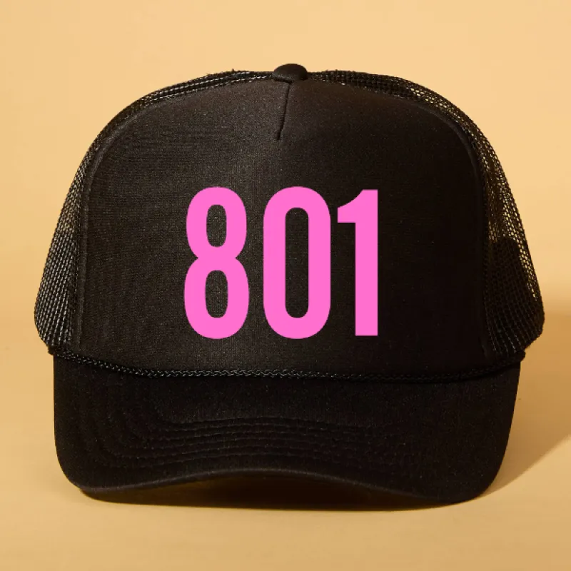 Custom Area Code Trucker sold by Ascot + Hart