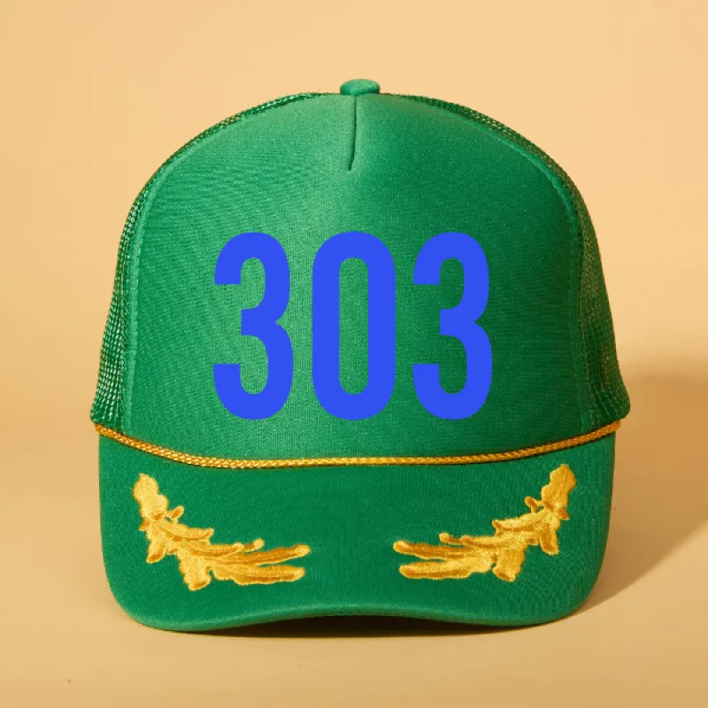 Custom Area Code Trucker sold by Ascot + Hart