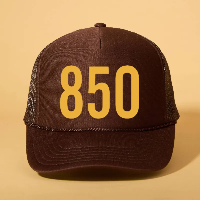Custom Area Code Trucker sold by Ascot + Hart