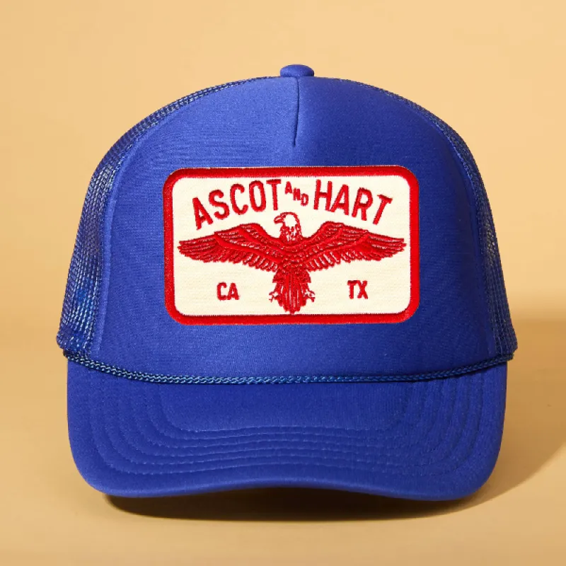 Custom Patch Trucker sold by Ascot + Hart