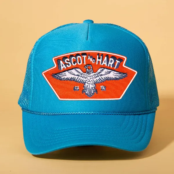 Custom Patch Trucker sold by Ascot + Hart