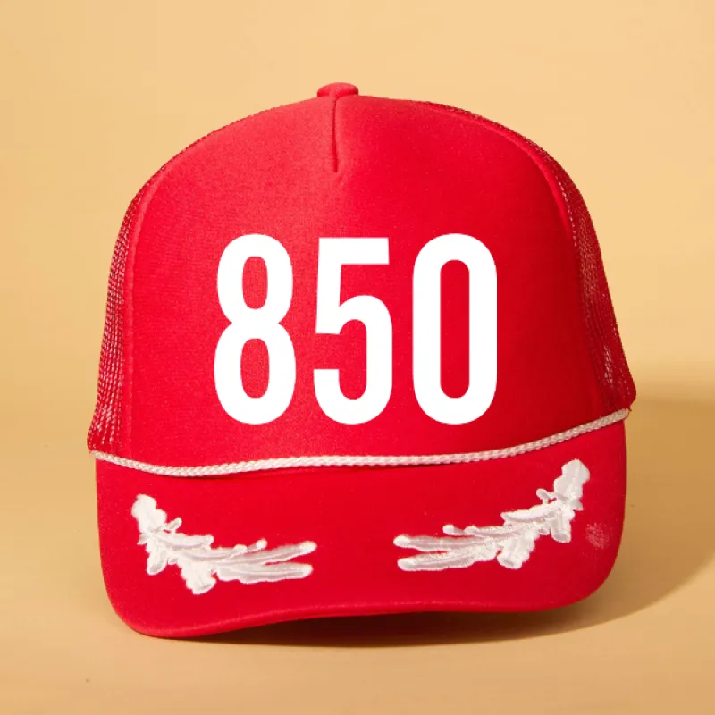 Custom Area Code Trucker sold by Ascot + Hart