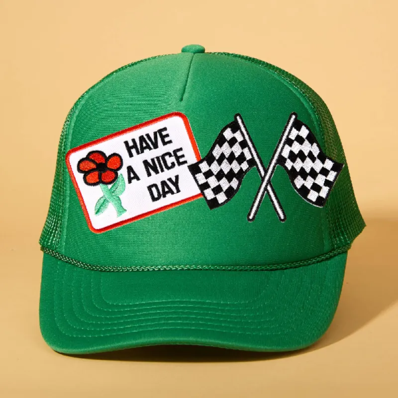 Custom Patch Trucker sold by Ascot + Hart