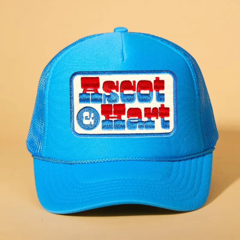 Custom Patch Trucker sold by Ascot + Hart