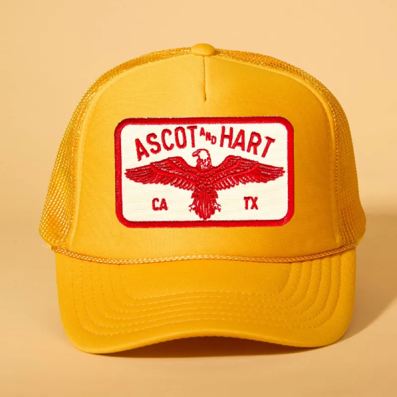 Custom Patch Trucker sold by Ascot + Hart