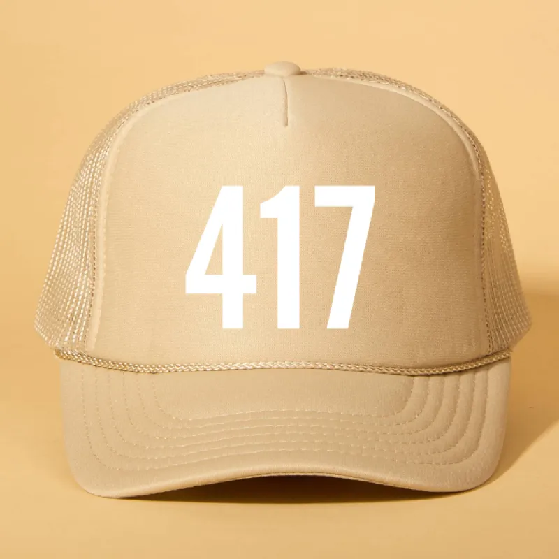 Custom Area Code Trucker sold by Ascot + Hart