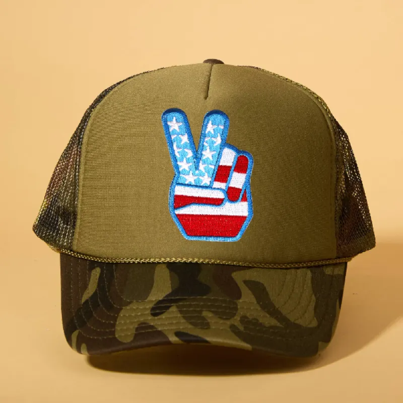 Custom Patch Trucker sold by Ascot + Hart