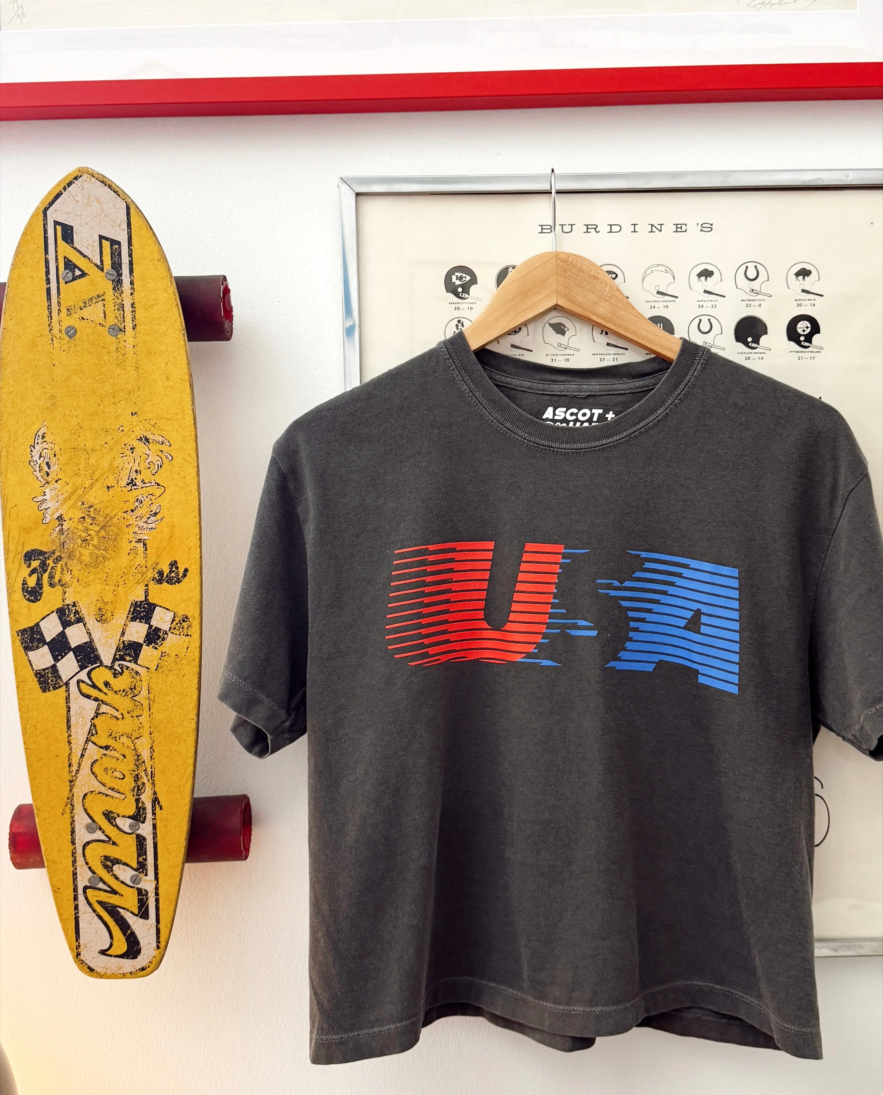 A+H Retro USA Crop Top sold by Ascot + Hart