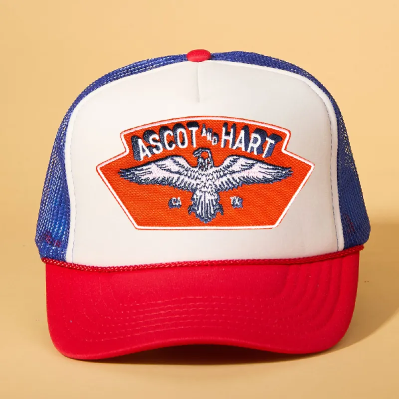 Custom Patch Trucker sold by Ascot + Hart