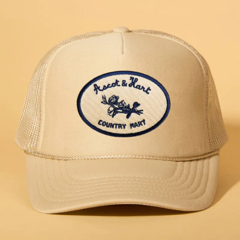 Custom Patch Trucker sold by Ascot + Hart