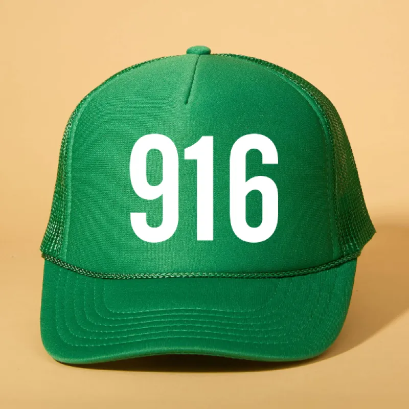 Custom Area Code Trucker sold by Ascot + Hart