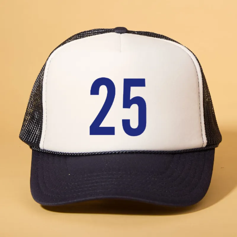 Custom Player Number Trucker sold by Ascot + Hart