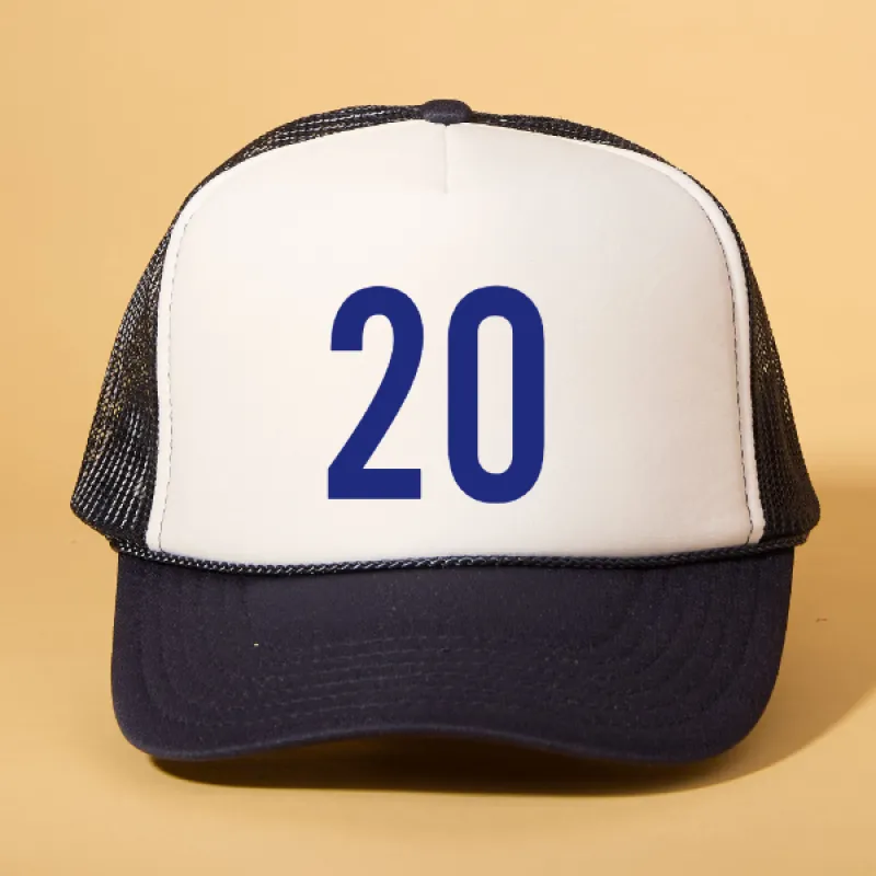 Custom Player Number Trucker sold by Ascot + Hart