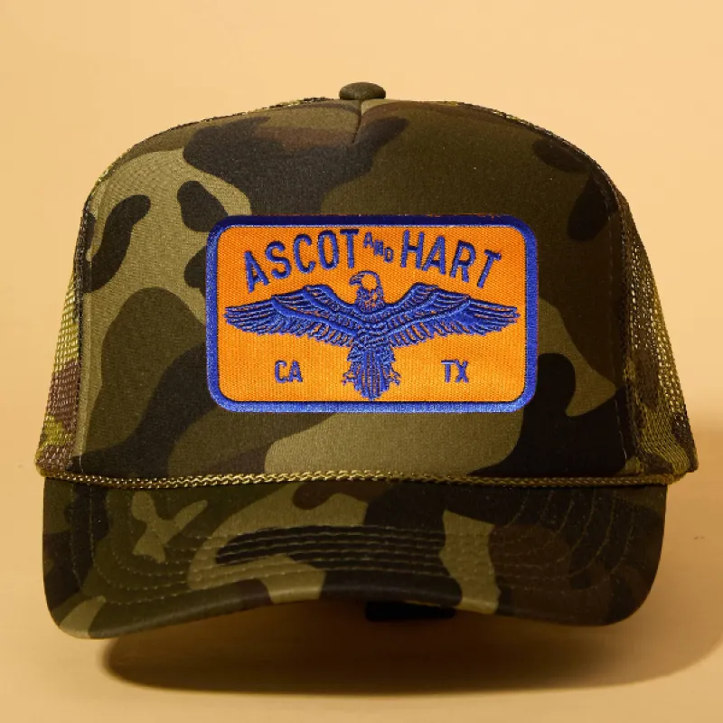 Custom Patch Trucker sold by Ascot + Hart