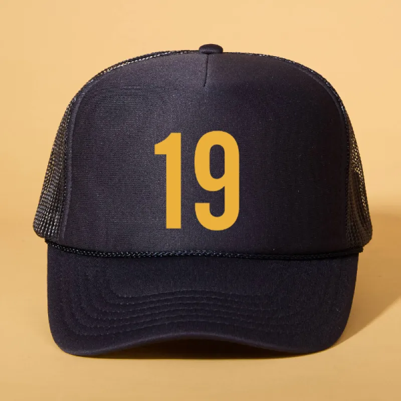 Custom Player Number Trucker sold by Ascot + Hart