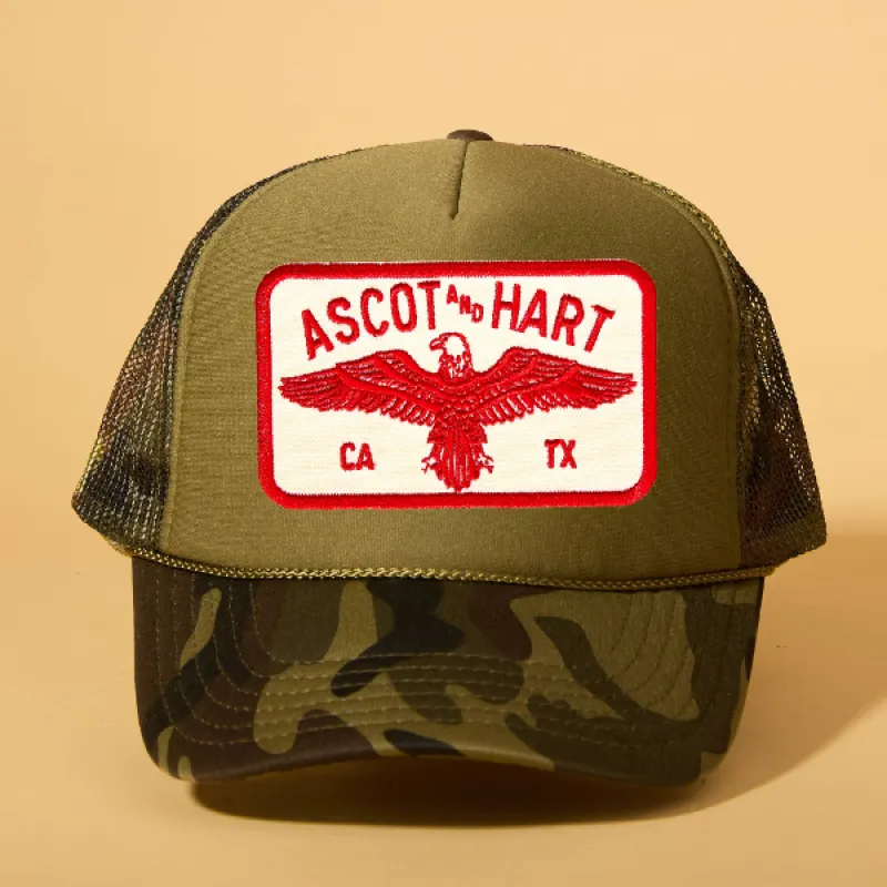 Custom Patch Trucker sold by Ascot + Hart