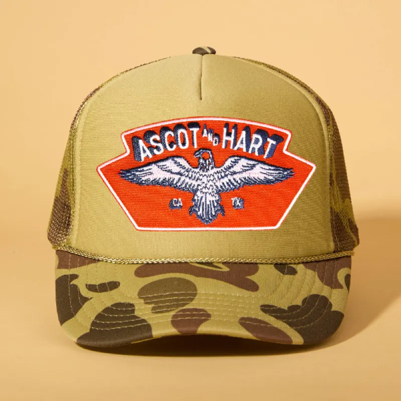 Custom Patch Trucker sold by Ascot + Hart