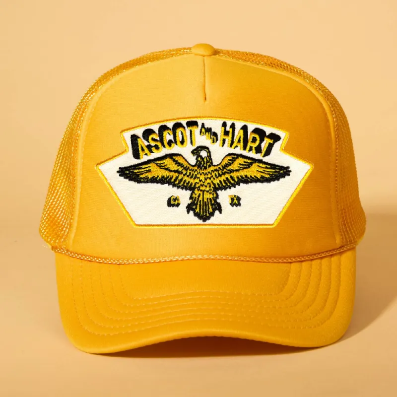 Custom Patch Trucker sold by Ascot + Hart