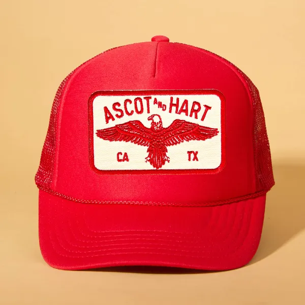 Custom Patch Trucker sold by Ascot + Hart