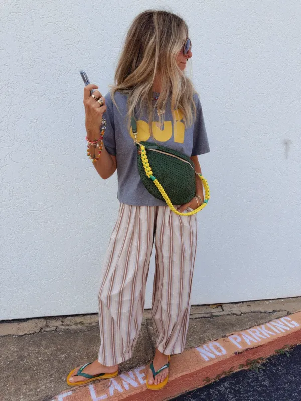 Aurora Striped Parachute Pants sold by Ascot + Hart