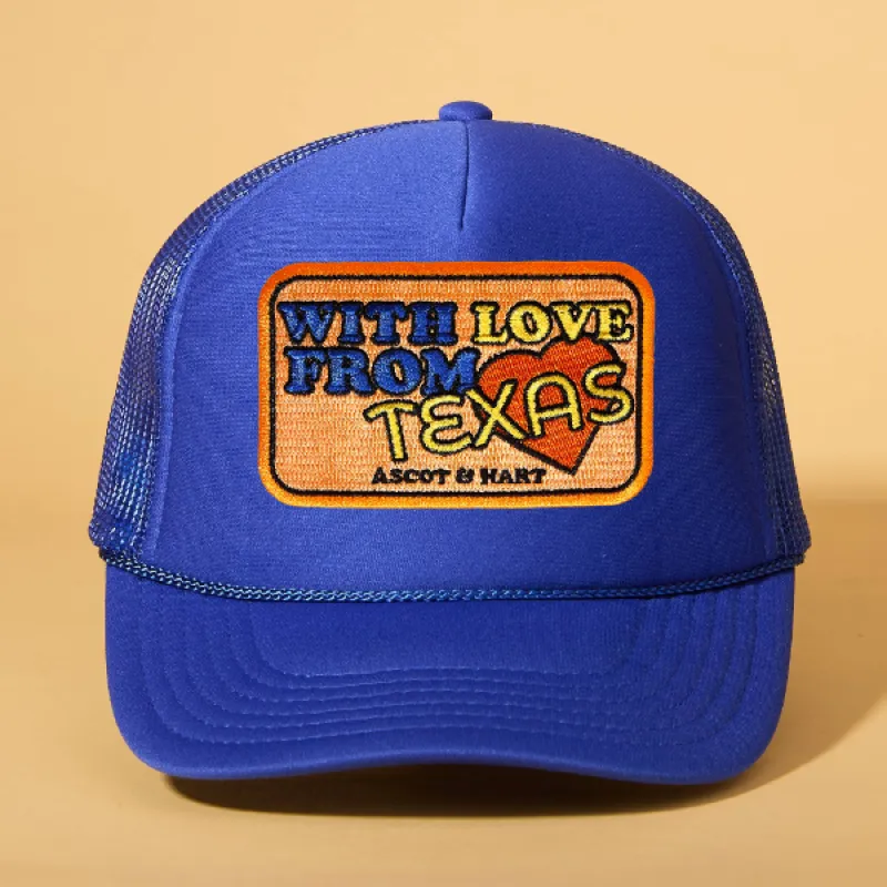 Custom Patch Trucker sold by Ascot + Hart