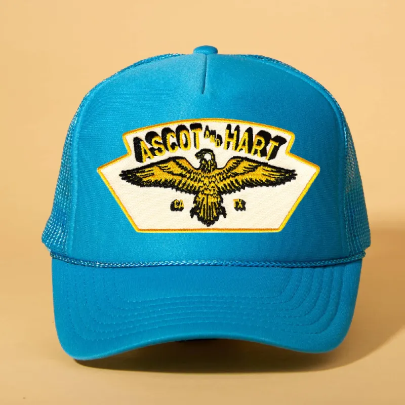 Custom Patch Trucker sold by Ascot + Hart