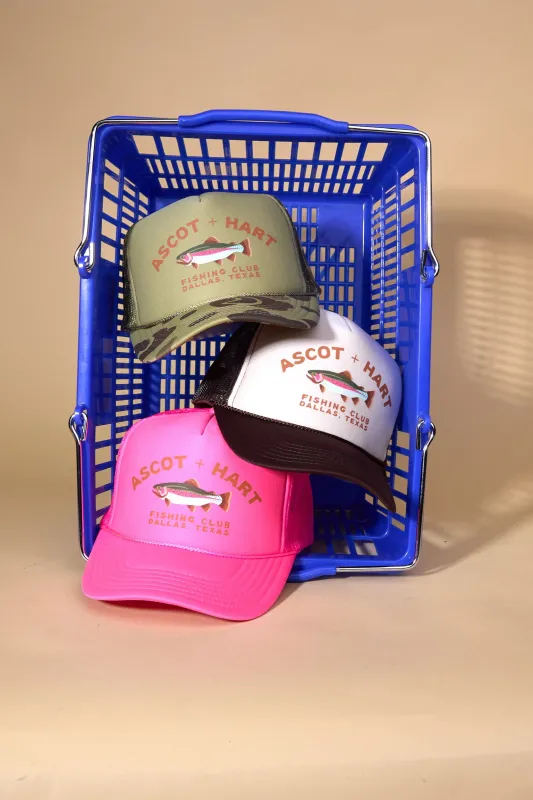A+H Fishing Club Trucker sold by Ascot + Hart