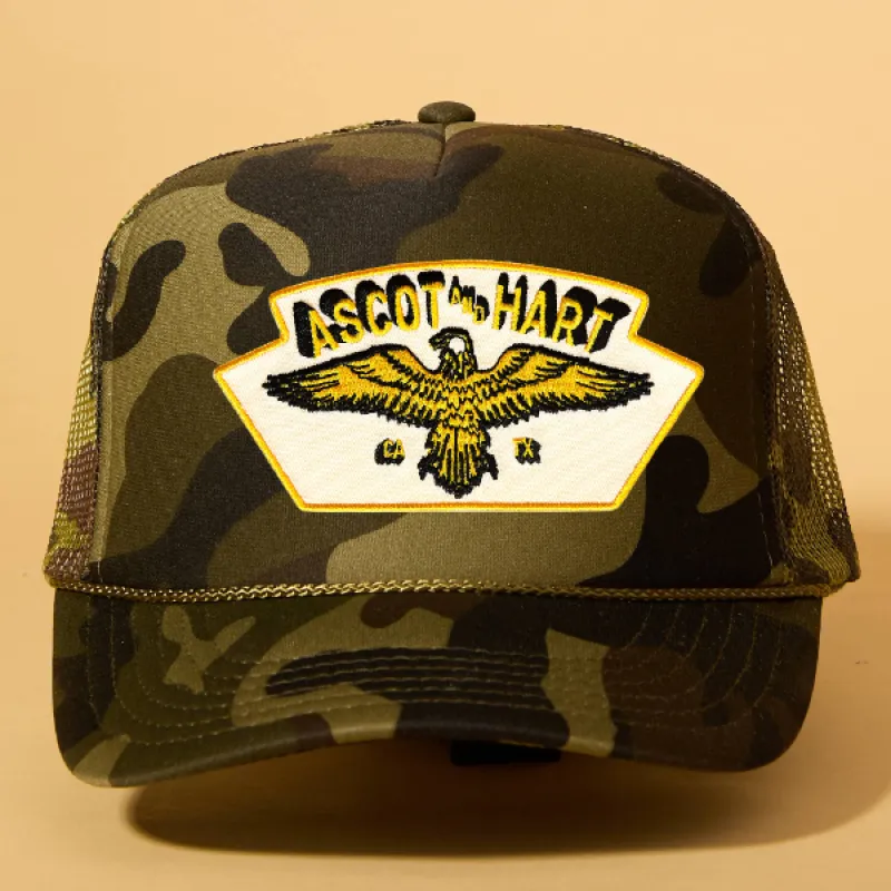 Custom Patch Trucker sold by Ascot + Hart