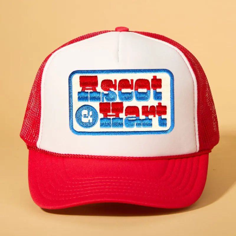 Custom Patch Trucker sold by Ascot + Hart