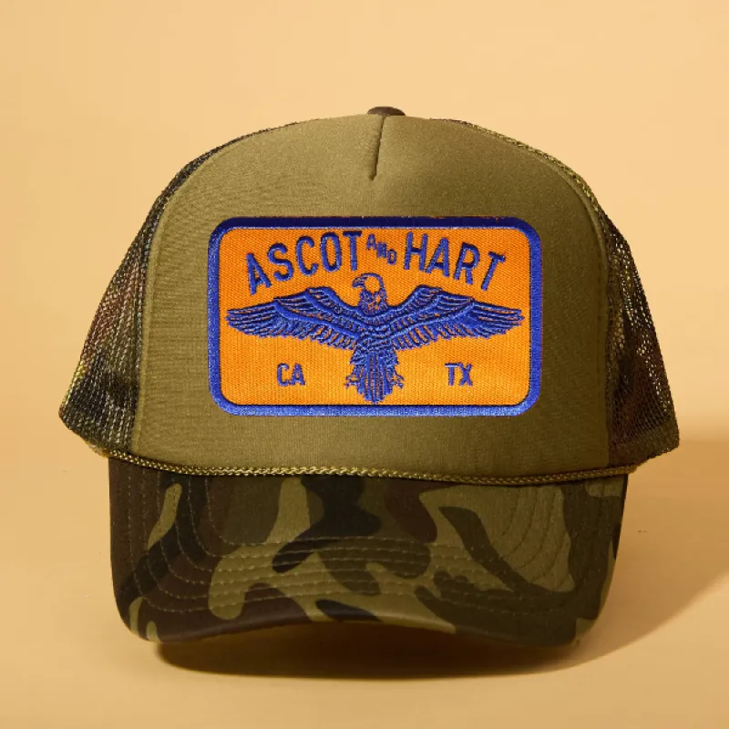 Custom Patch Trucker sold by Ascot + Hart