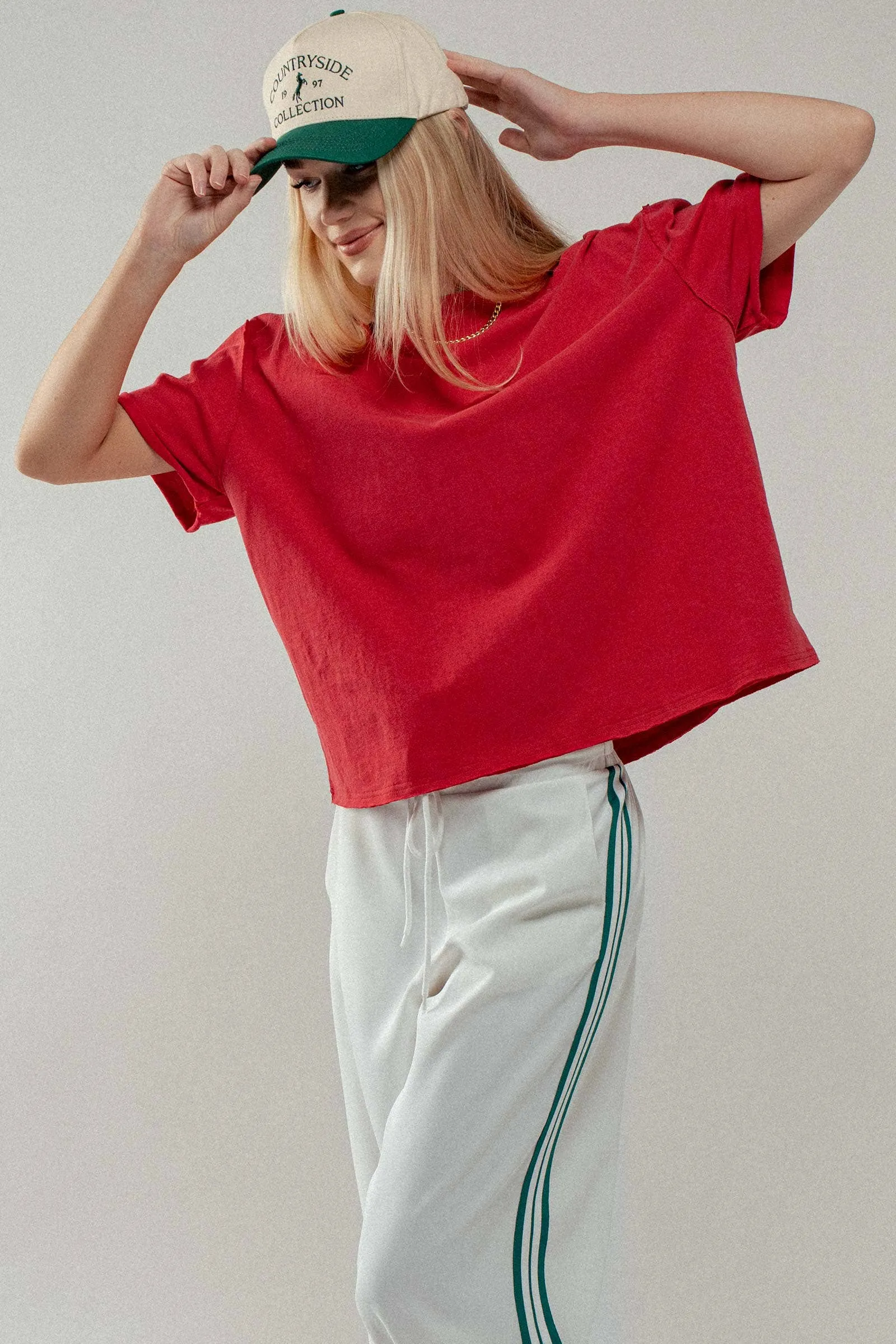 Poppy Boxy Oversized Tee sold by Ascot + Hart product image thumbnail 4