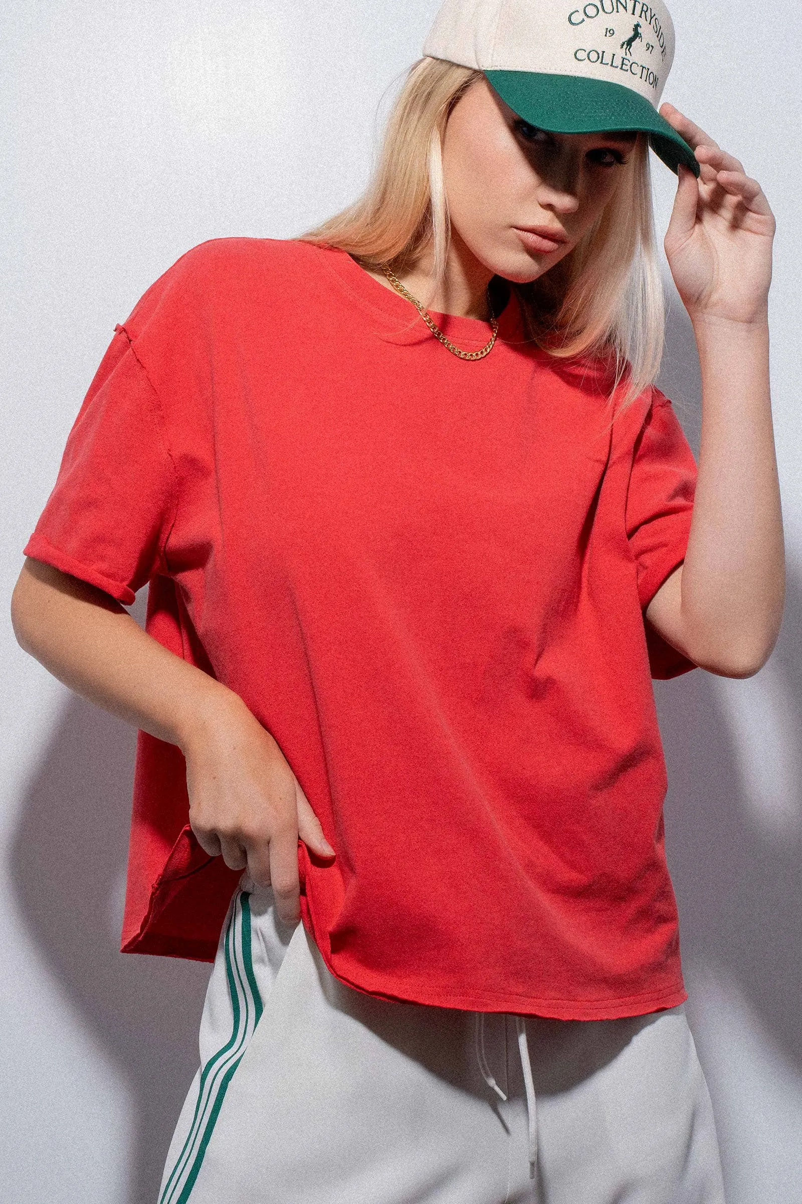 Poppy Boxy Oversized Tee sold by Ascot + Hart