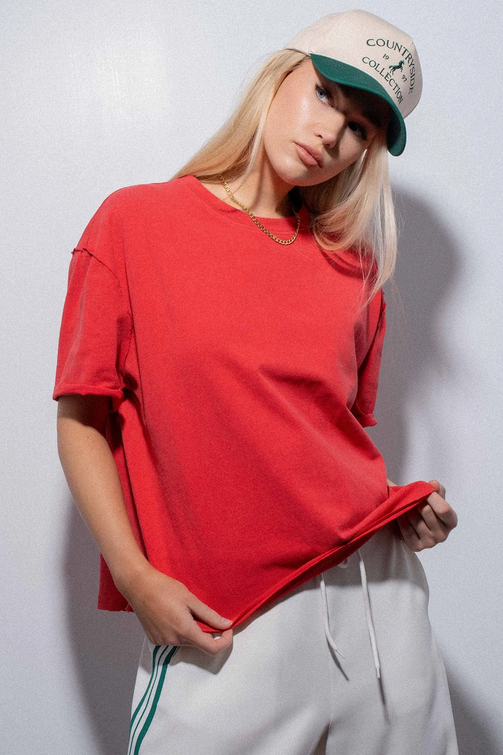 Poppy Boxy Oversized Tee sold by Ascot + Hart product image thumbnail 3
