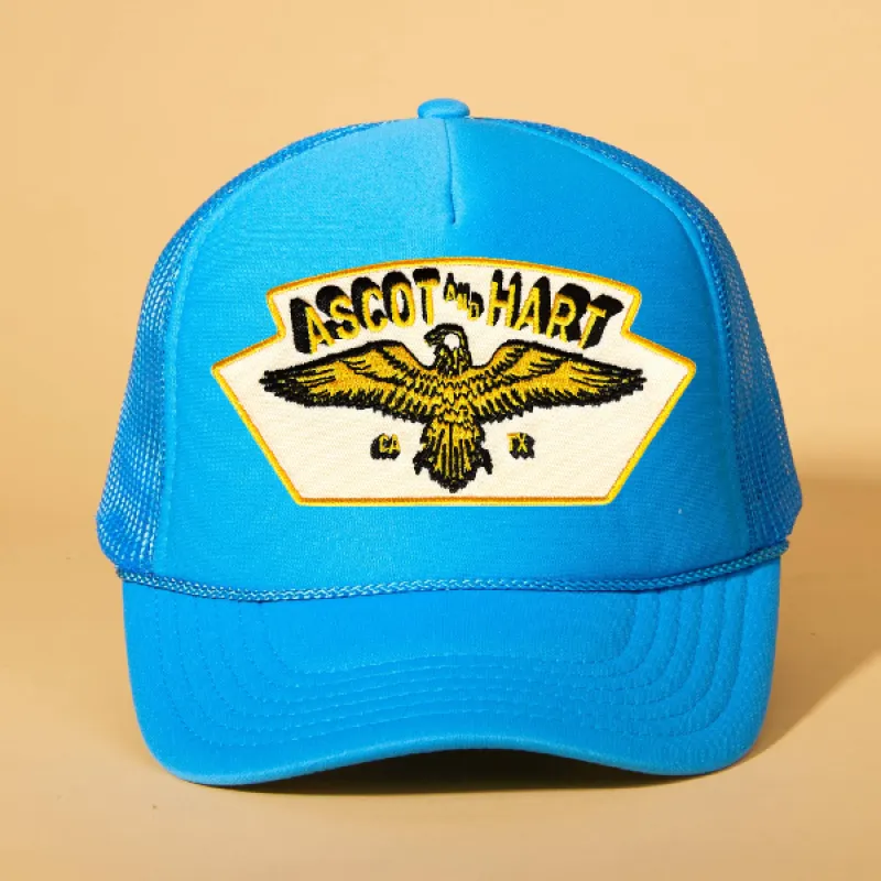 Custom Patch Trucker sold by Ascot + Hart